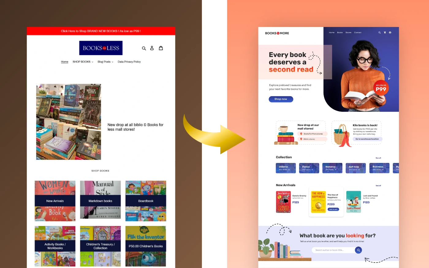 Plant store redesign preview